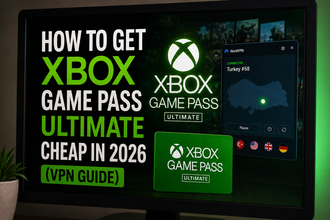 Step-by-step guide on how to get cheap Xbox Game Pass Ultimate in 2026 safely using a VPN conversion code.