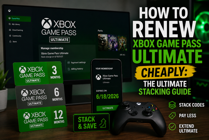 How to renew Xbox Game Pass Ultimate cheaply using the stacking method in 2026