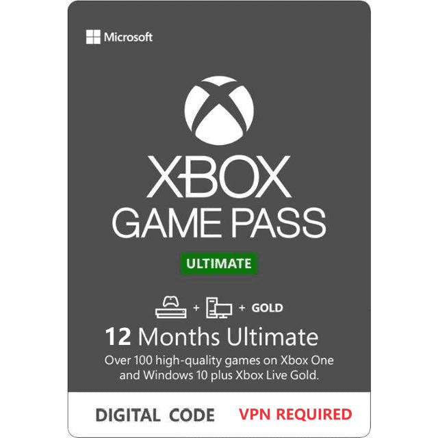 "Xbox Game Pass Ultimate subscription for 12 months - Buy now from Codekie.com"