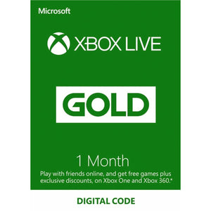 Xbox Live Gold 1 Month Game Pass Series X S