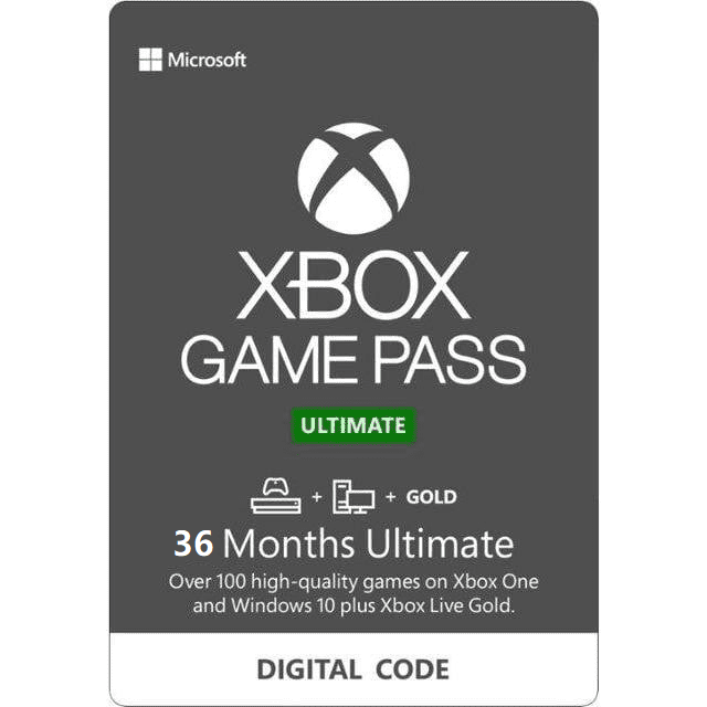 Xbox Game Pass Ultimate 36 Months -Digital code (VPN Activation, ALL subscription in your account must expired before redeem this code).